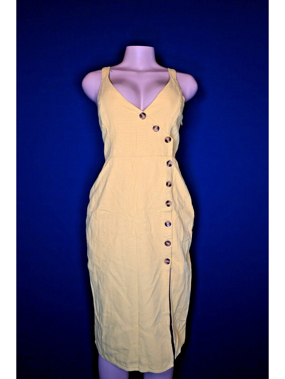 Francesca's Hatrper Heritage Yellow Midi Sundress Size L